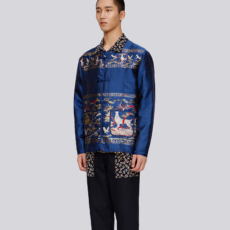 Details for CLOT立领纽扣V领男女同款夹克 CTJK21AU4005