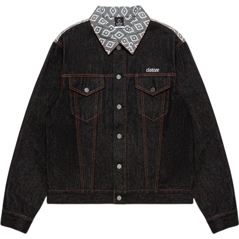 CLOT Patchwork Letter Embroidered Stitch Jacket CTJK22FW4003