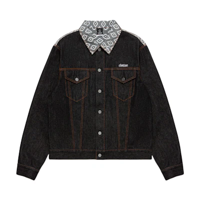 CLOT Patchwork Letter Embroidered Stitch Jacket CTJK22FW4003