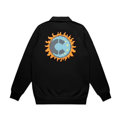 CLOT Pattern Print Half-Zip Pullover Long-Sleeve Sweatshirt Unisex CTSS22FW3005