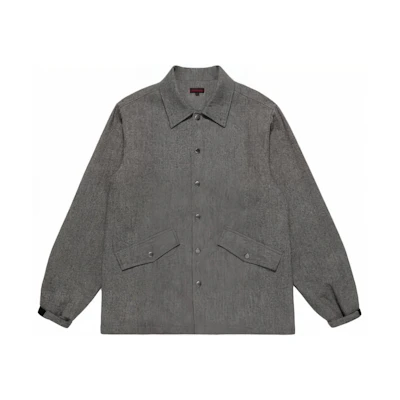 CLOT Simple Solid Gray Single-Breasted Jacket CLJK23F40007