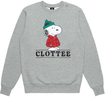 CLOT Snoopy Unisex Long Sleeve Sweatshirt Gray - Couple Design CTSS22FSP313 CLOT Snoopy Unisex Long Sleeve Sweatshirt Gray - Couple Design CTSS22FSP313