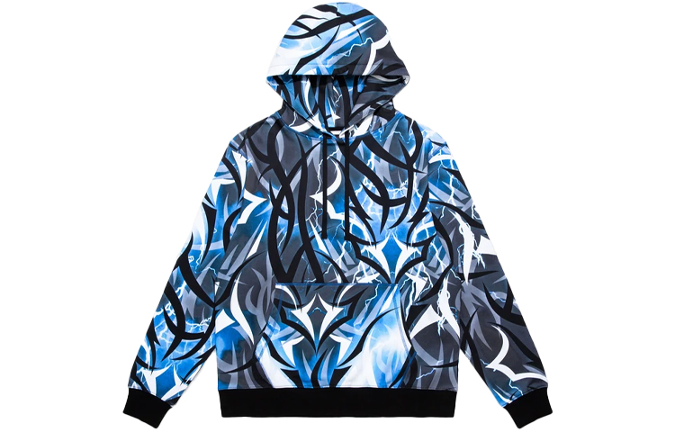 CLOT SS22 All-Over Thorn Pullover Sweatshirt Blue CLHD21FAL302