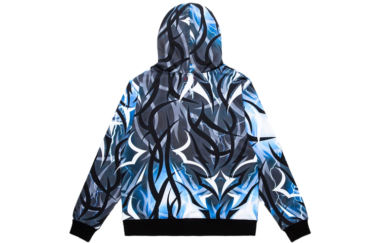 Lookbook CLOT 2022春夏全刺绣荆棘蓝色套头卫衣 CLHD21FAL302