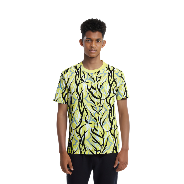Sizing CLOT SS23 Alienegra Kuning Reflector Camo T-Shirt Uniseks Kuning. CLTE23FAL101YE