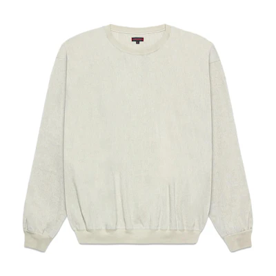 CLOT SS23 From Dusk Till Dawn Beige Oversized Crewneck Long-Sleeve Sweatshirt Men CLOTSS23G015