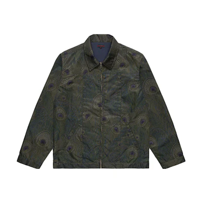 CLOT SS23 From Dusk Till Dawn Peacock Feather Print Zip Jacket Black Unisex CLOTSS23G012