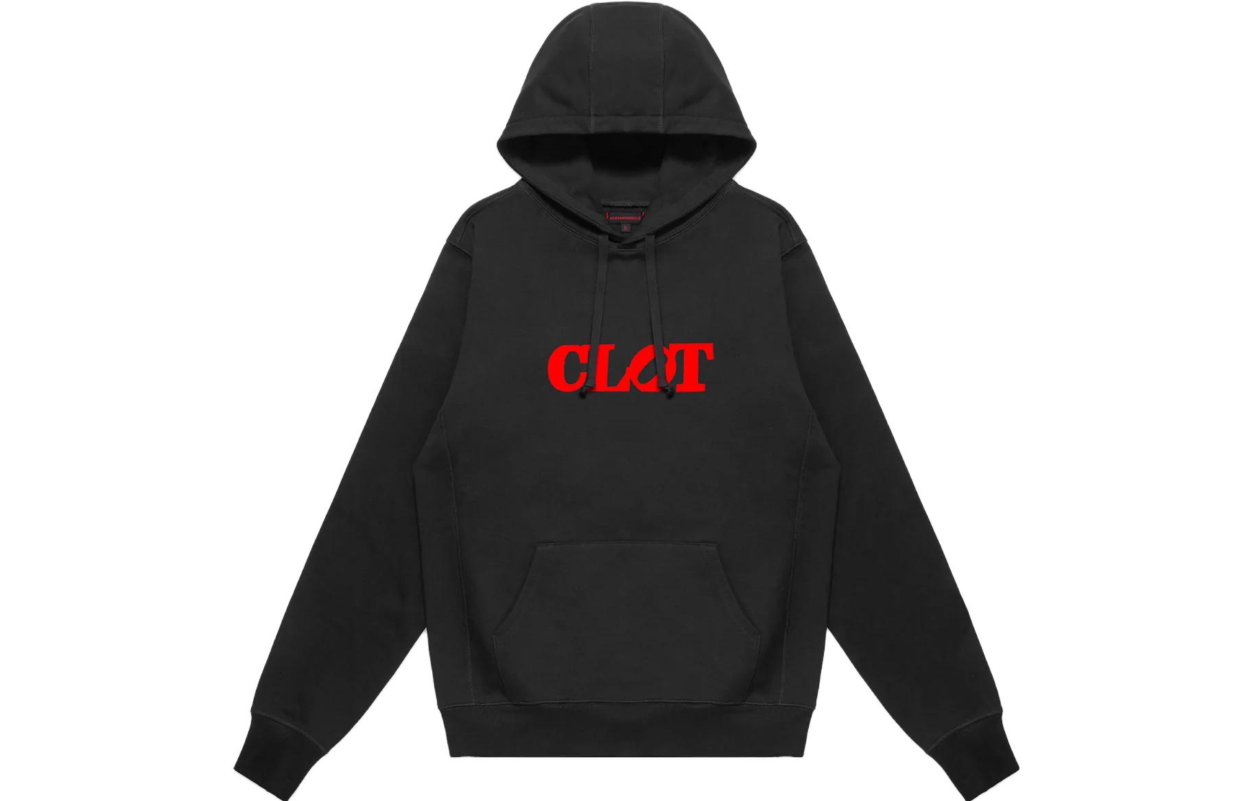 CLOT SS23 From Dusk Till Dawn Pullover Hoodie Black Adjustable Drawstring CLHD23S30005-BK