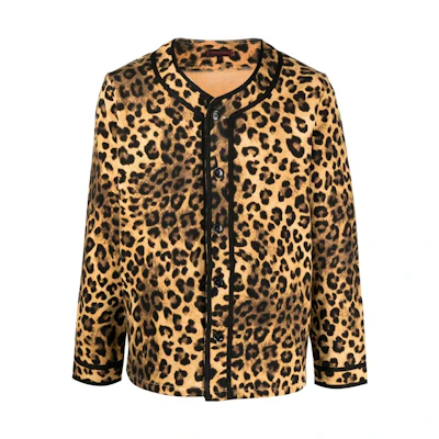 CLOT SS23 Leopard Print Single-Breasted Jacket Brown Men’s Outerwear. CLSH22F20008