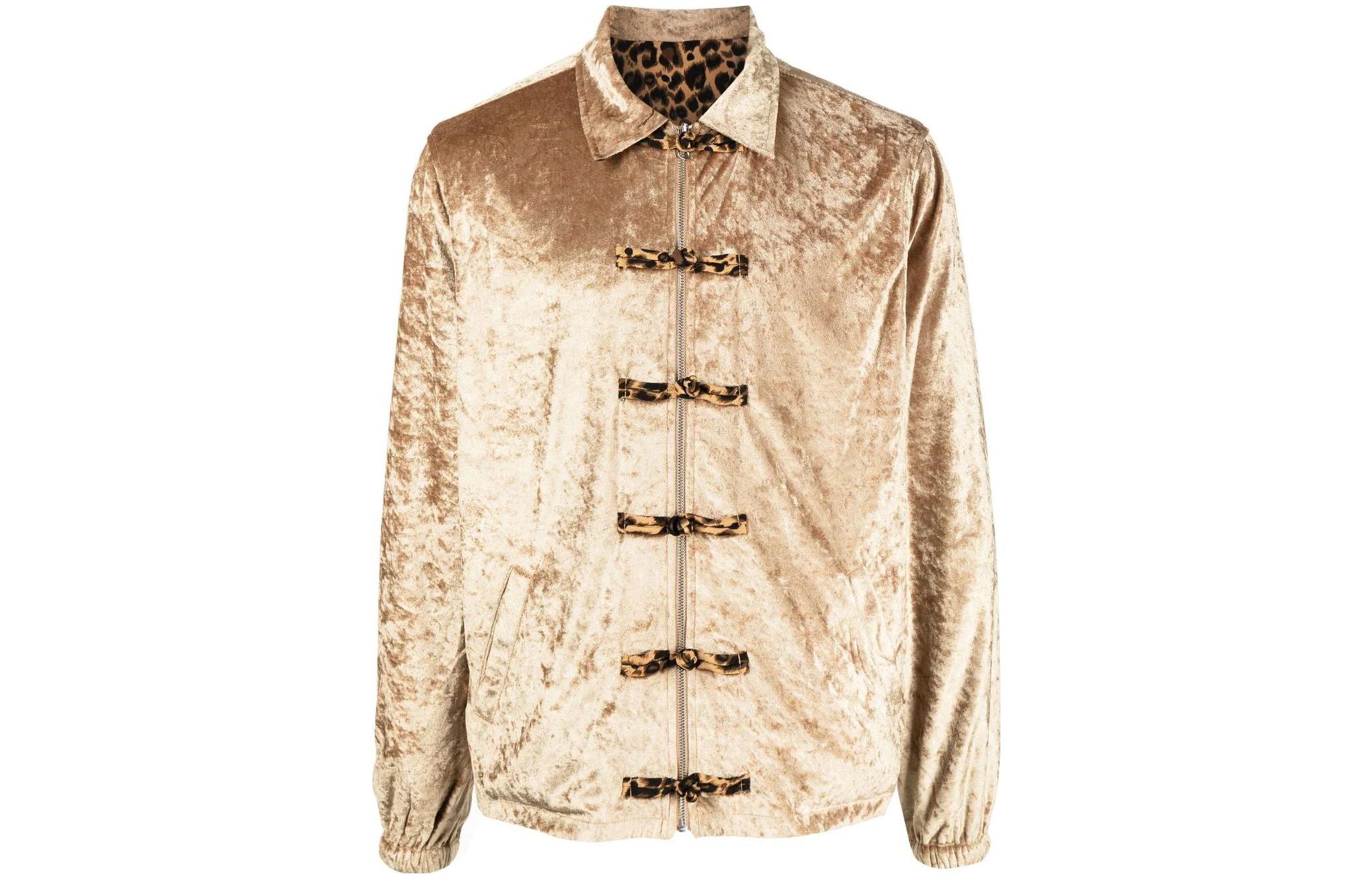 CLOT SS23 Reversible Leopard Print Jacket Yellow -  Fashion Outerwear CLJK22F40002