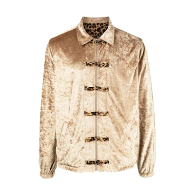 CLOT SS23 Reversible Leopard Print Jacket Yellow - Fashion Outerwear CLJK22F40002