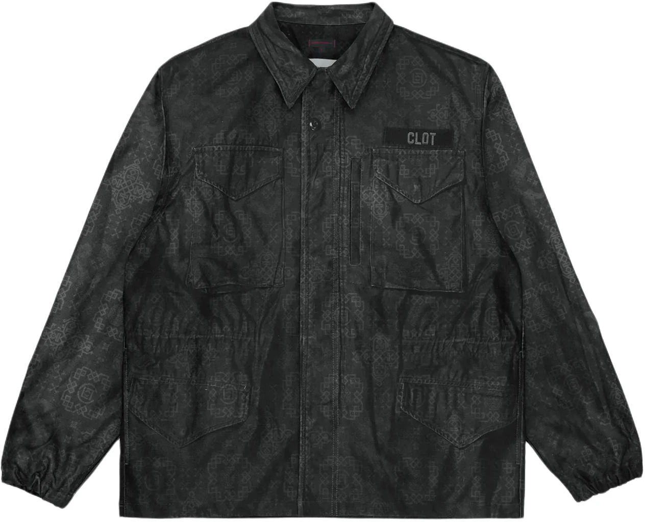 clot-ss-24-all-over-print-multi-pocket-black-long-sleeve-jacket-unisex-cljk-24-s40020-bl