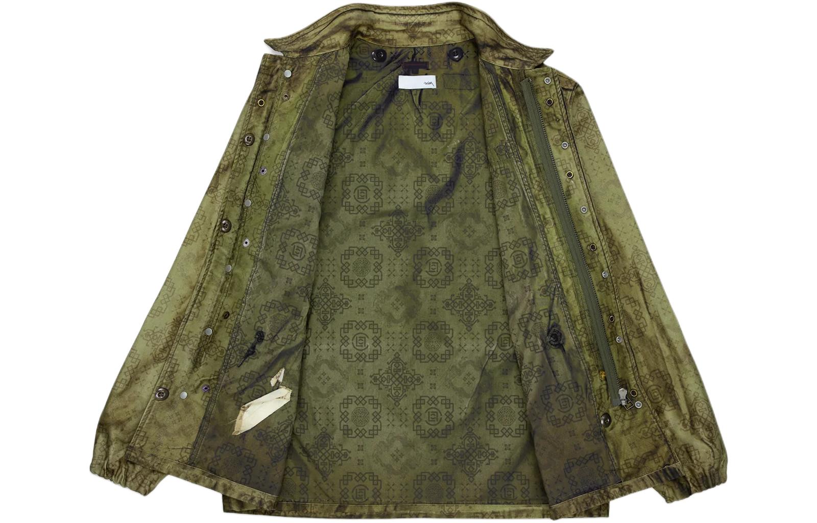 Lookbook CLOT SS24 全面印花多口袋夹克 橄榄绿 男女通用 CLJK24S40020OL