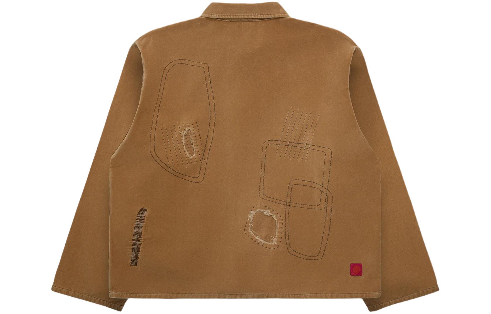 Lookbook CLOT SS24 ブラウン刺繍入りボタンアップ襟付きジャケット ユニセックス CLJK24S40008