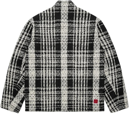 CLOT SS24 만다린 칼라 체크 버튼 자켓 유니섹스 블랙 CLSH24S20010 Lookbook CLOT SS24 만다린 칼라 체크 버튼 자켓 유니섹스 블랙 CLSH24S20010