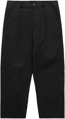 CLOT SS24 주름 스트레이트 레그 미드라이즈 캐주얼 팬츠 유니섹스 블랙 CLPT24S50001 Order CLOT SS24 주름 스트레이트 레그 미드라이즈 캐주얼 팬츠 유니섹스 블랙 CLPT24S50001