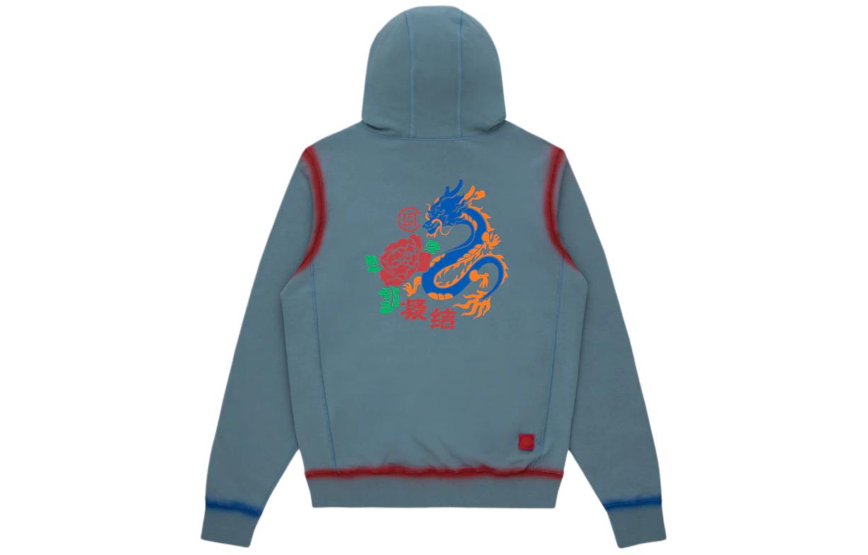 Lookbook CLOT 紫龙印花连帽卫衣 SS24 男女同款 可调抽绳 CLHD24S30004