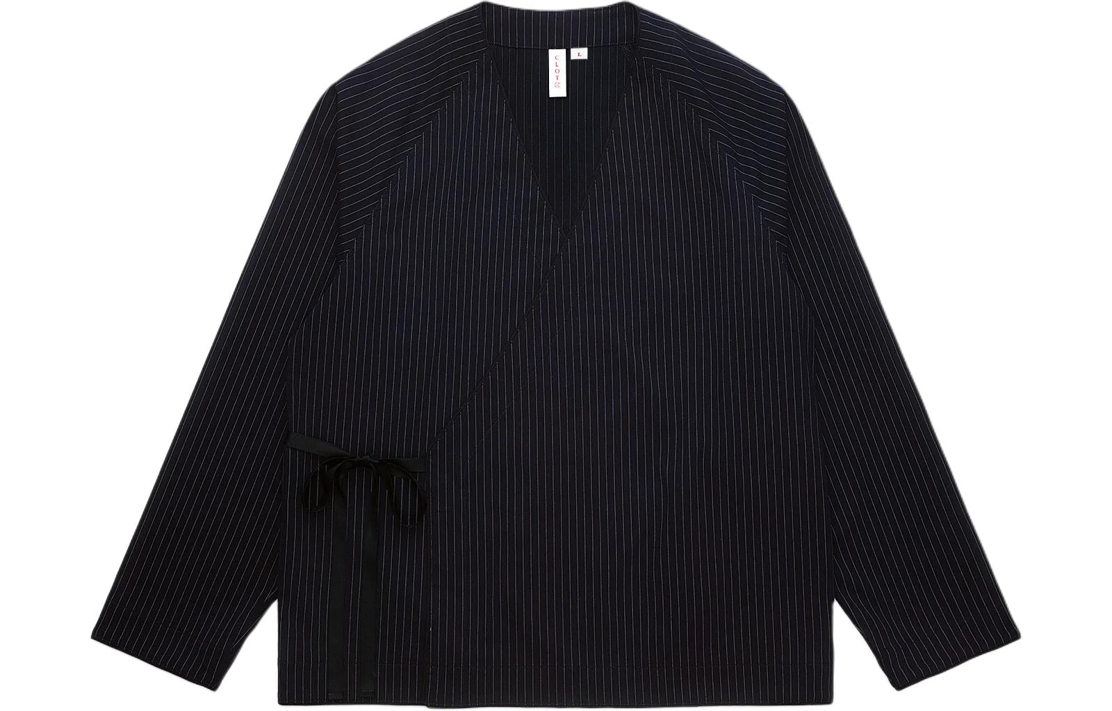 Order CLOT SS24 條紋V領和服風長袖外套 休閒男女款 CLJK24S40001