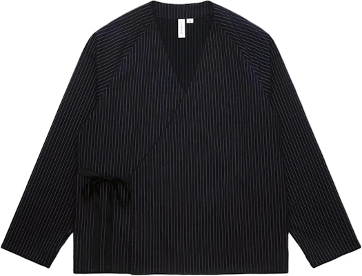 CLOT SS24 條紋V領和服風長袖外套 休閒男女款 CLJK24S40001 Order CLOT SS24 條紋V領和服風長袖外套 休閒男女款 CLJK24S40001