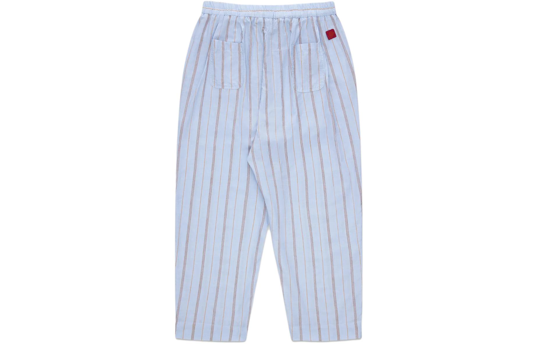 Lookbook CLOT 藍色條紋休閒褲 簡約百搭風格 CLPT24S50009BL