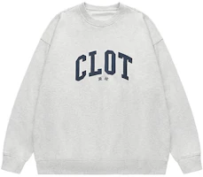 CLOT Unisex Letter Print Crewneck Loose Fit Long Sleeve Sweatshirt CTSS23F31055 CLOT Unisex Letter Print Crewneck Loose Fit Long Sleeve Sweatshirt CTSS23F31055