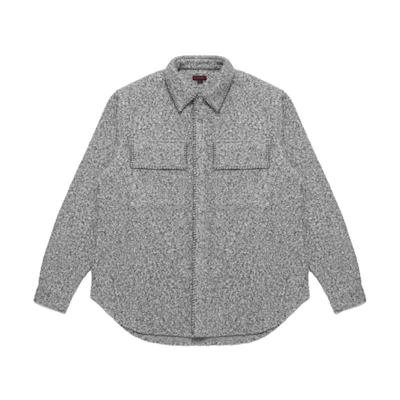 CLOT Unisex Wool Casual Jacket in Gray Blue. clot23ss08