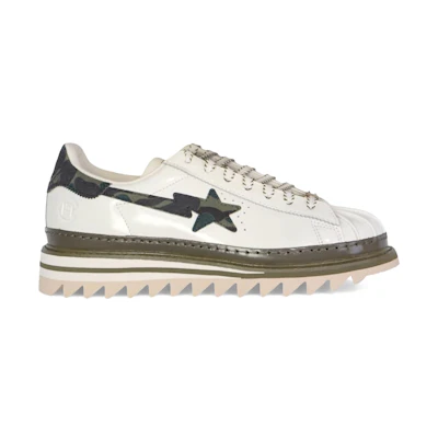 BAPE CLOT adidas Superstar 'Off White Olive Cargo'