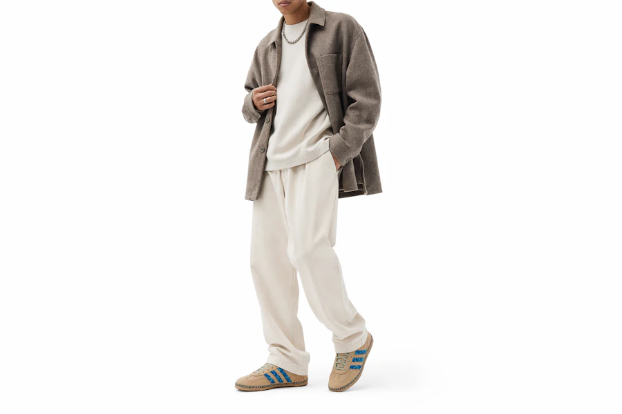 CLOT×adidas ガゼル 麻カーキ ライトブルー IH3641 Order CLOT×adidas ガゼル 麻カーキ ライトブルー IH3641
