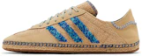 Shop CLOT×adidas ガゼル 麻カーキ ライトブルー IH3641