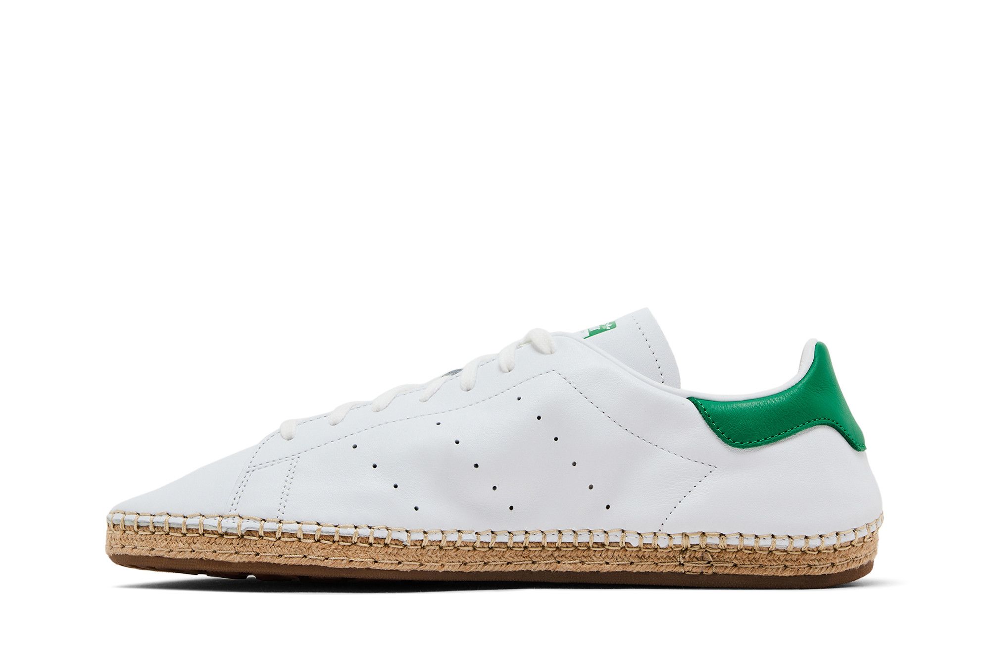 Shop CLOT x adidas Stan Smith 草編鞋 ''白綠色'' JQ9226