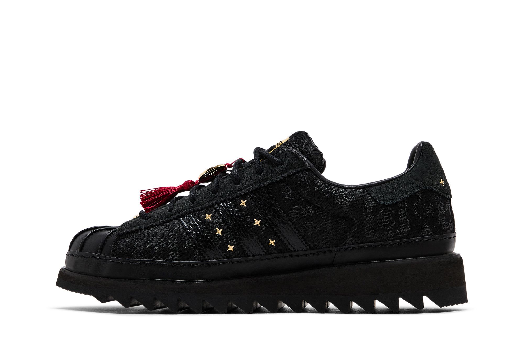 Shop CLOT x adidas Superstar 'Chinese New Year' JR5114