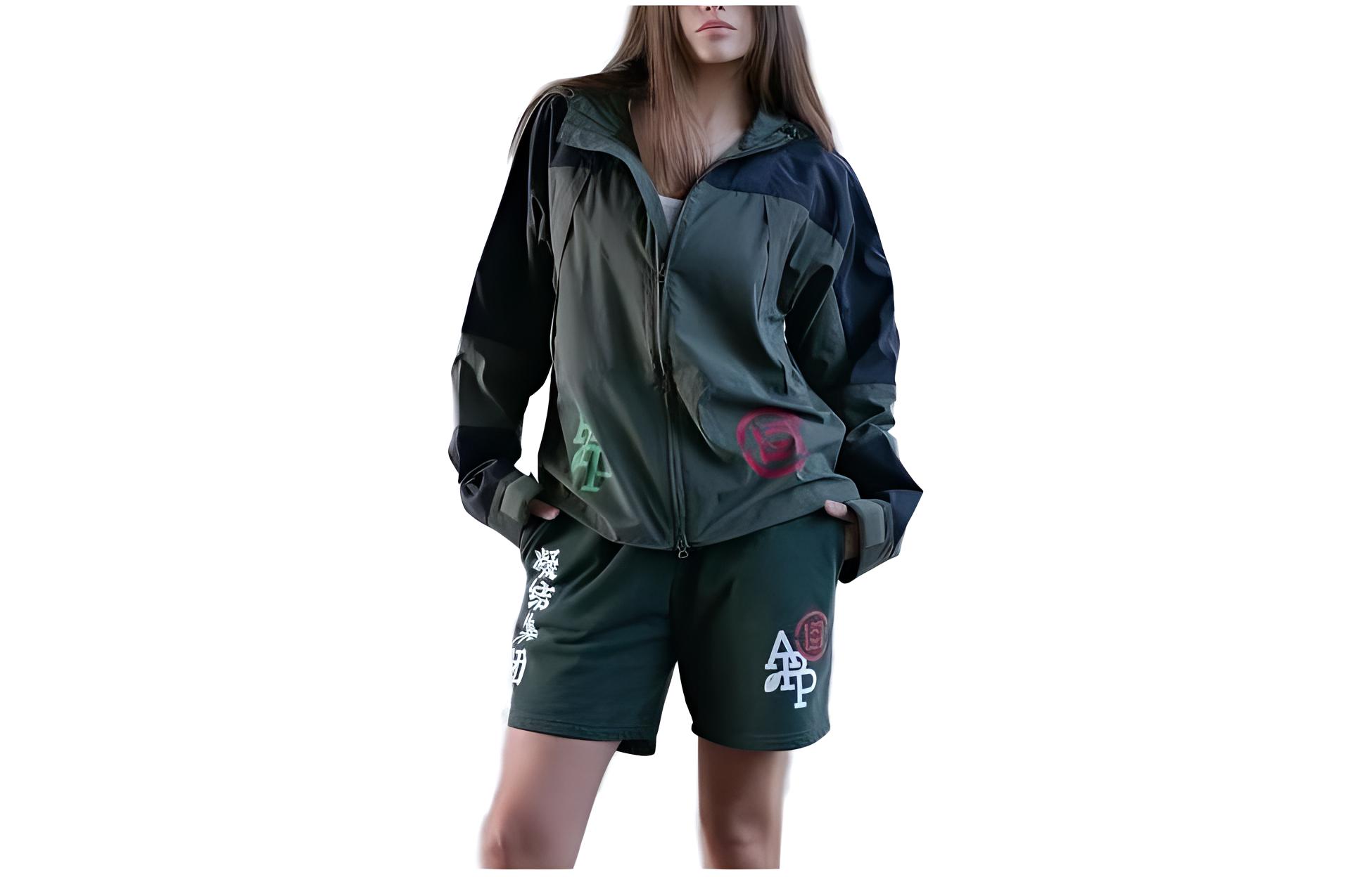 CLOT Aplasticplant SS23 Green Hoodie Jacket with Back Lettering Unisex CLT-SS23-11905