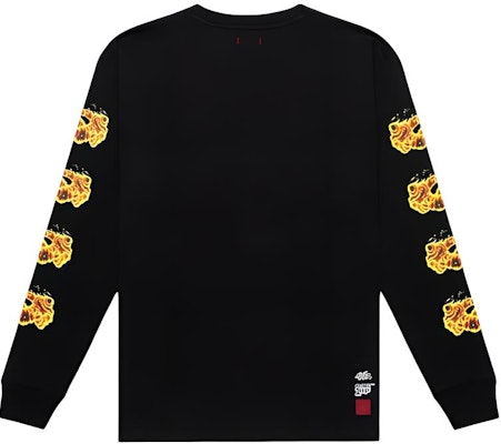 CLOT x ARCADE1UP 黑色火焰印花長袖休閒運動衫 男女適穿。 CLLS21FARC16-BK-00M Lookbook CLOT x ARCADE1UP 黑色火焰印花長袖休閒運動衫 男女適穿。 CLLS21FARC16-BK-00M