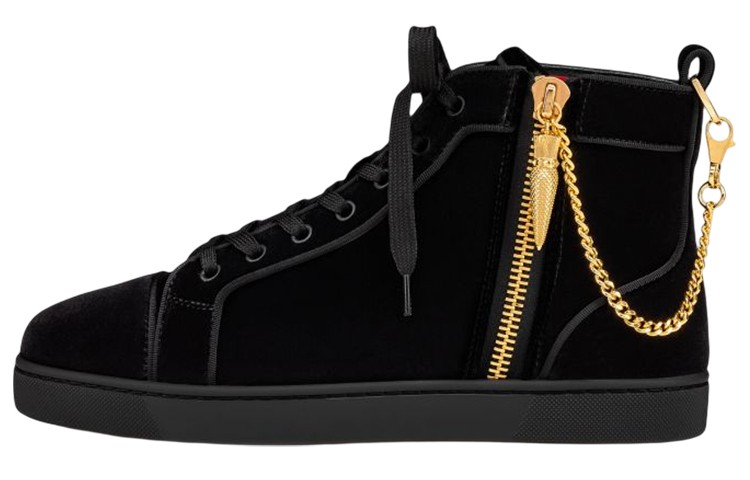 Buy 크리스찬 루부탱 CLOT x 에어 조던 1 하이 "블랙 벨벳" 3221239CM6S