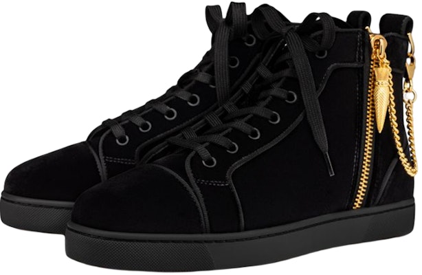 CLOT x Christian Louboutin Air Jordan 1 High Black Velvet