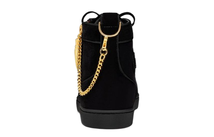 Shop 크리스찬 루부탱 CLOT x 에어 조던 1 하이 "블랙 벨벳" 3221239CM6S