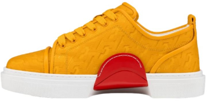 Louboutin 2025 yellow sneakers