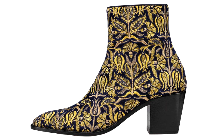 Christian Louboutin CLOT Timberland Boot 'Golden Velvet Floral Embroidery'