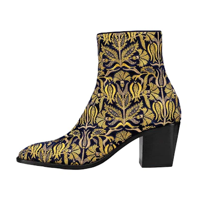 Christian Louboutin CLOT Timberland Boot 'Golden Velvet Floral Embroidery'