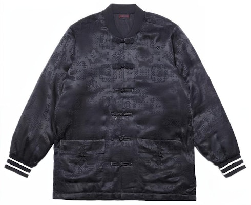 클로트 x 프라그먼트 디자인 유니섹스 블랙 실크 탕 재킷 FDCBSJ-BLK19-FW Order 클로트 x 프라그먼트 디자인 유니섹스 블랙 실크 탕 재킷 FDCBSJ-BLK19-FW