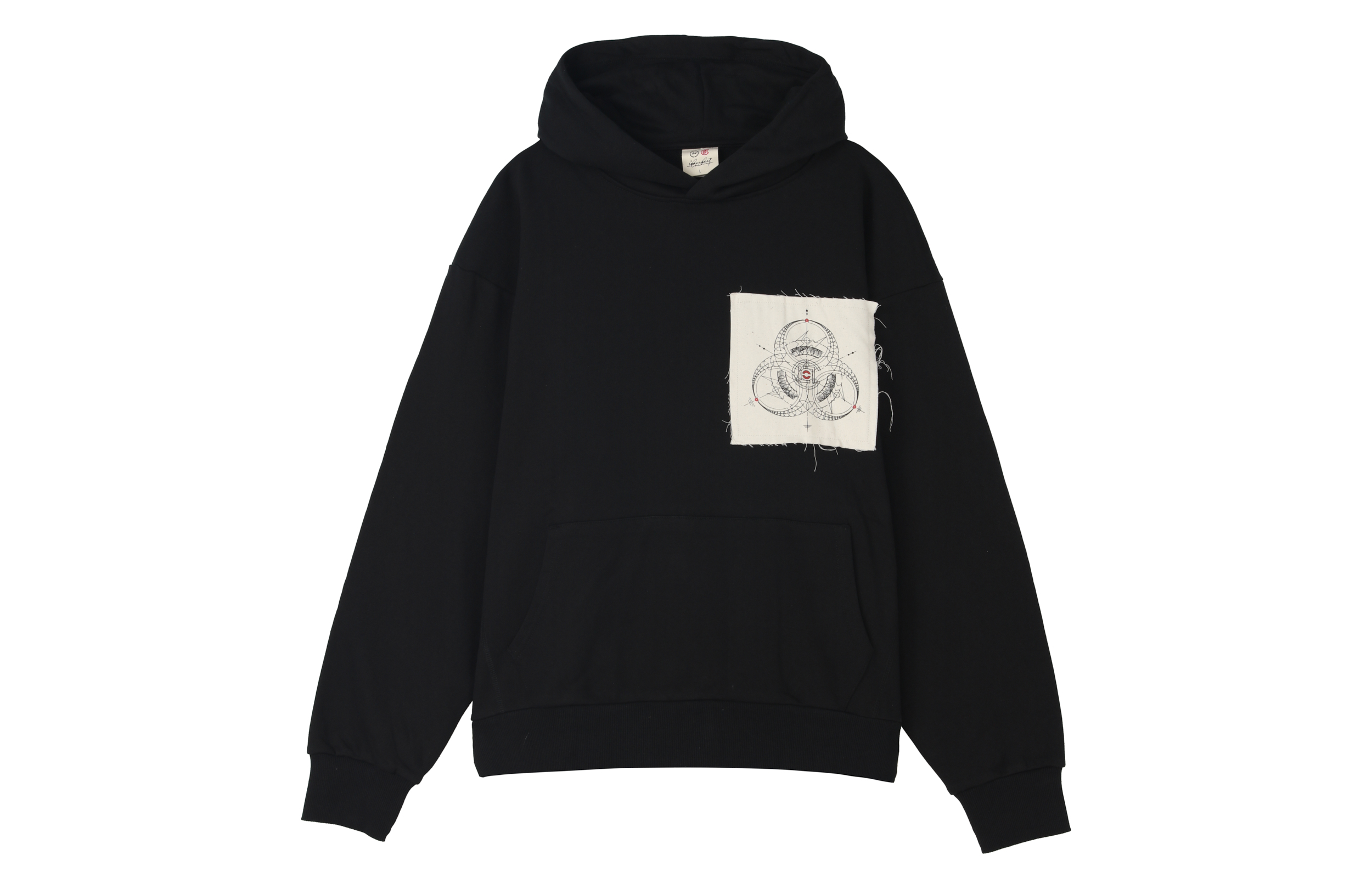 Order CLOT x Fragment Design x INNERSE 联名款男女同款黑色连帽卫衣 CLHD18FIN003