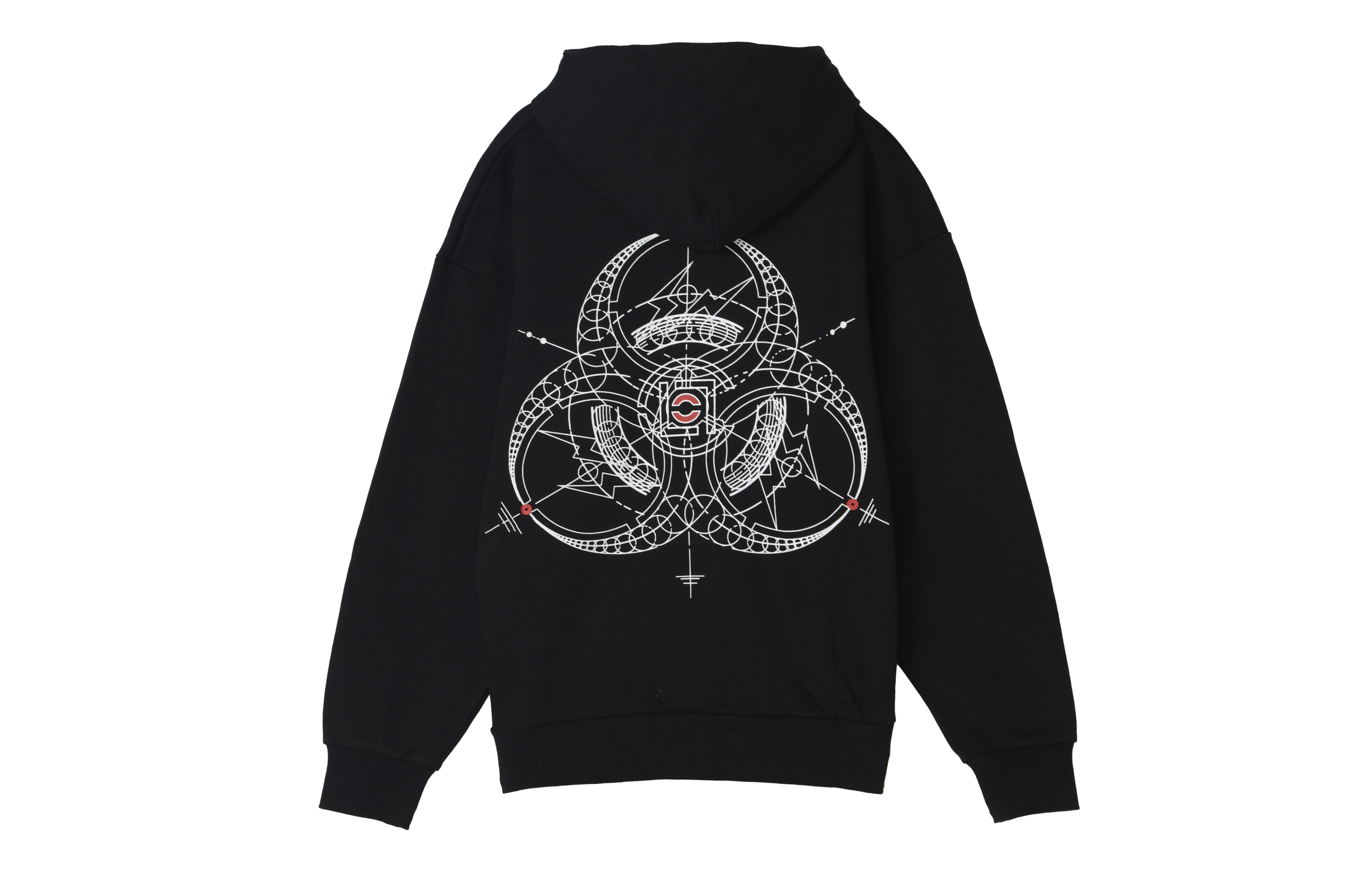 Lookbook CLOT x Fragment Design x INNERSE 联名款男女同款黑色连帽卫衣 CLHD18FIN003