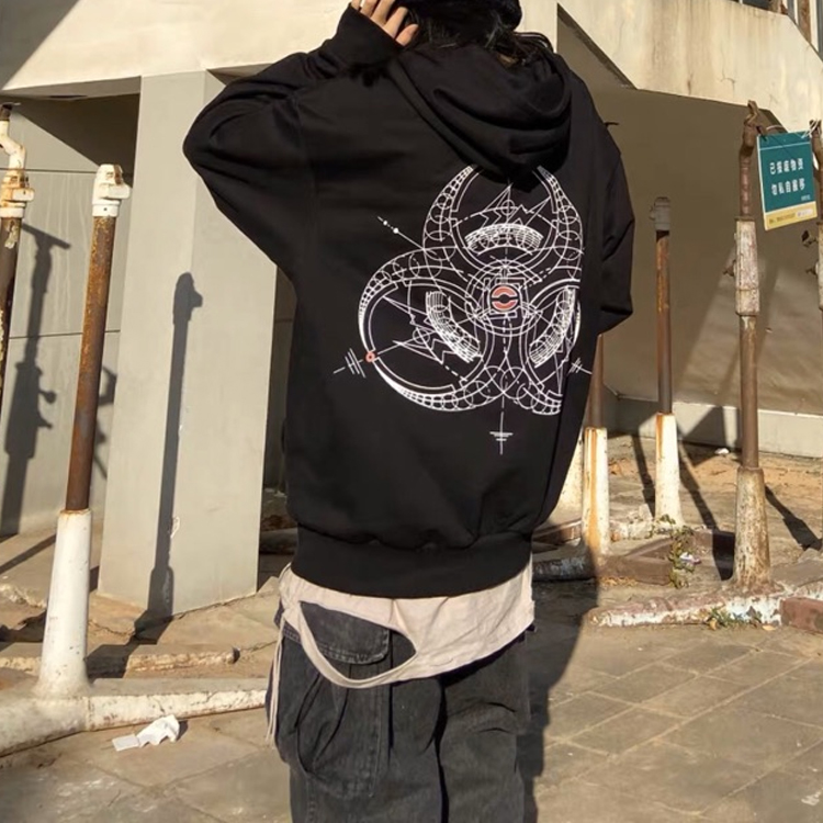 Shop CLOT x Fragment Design x INNERSE 联名款男女同款黑色连帽卫衣 CLHD18FIN003