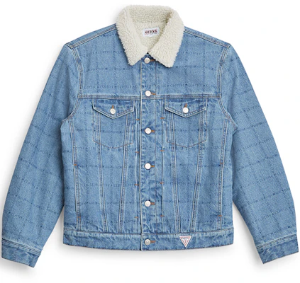 CLOT x GUESS 标志蓝色牛仔夹克外套 CTJK21FG4001 Order CLOT x GUESS 标志蓝色牛仔夹克外套 CTJK21FG4001