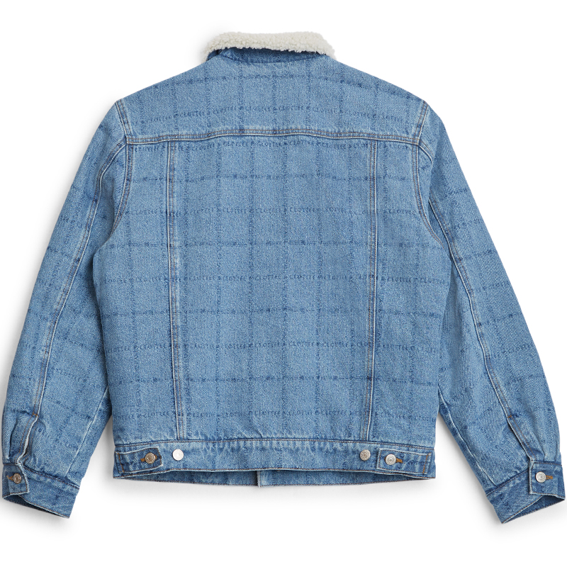 Lookbook CLOT x GUESS 标志蓝色牛仔夹克外套 CTJK21FG4001