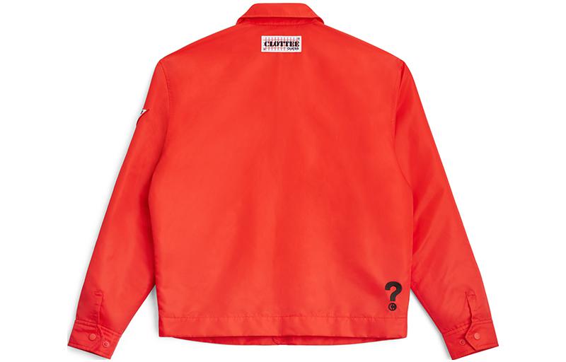 Lookbook CLOT x GUESS 红色徽标印花翻领夹克 CTJK21FG4002