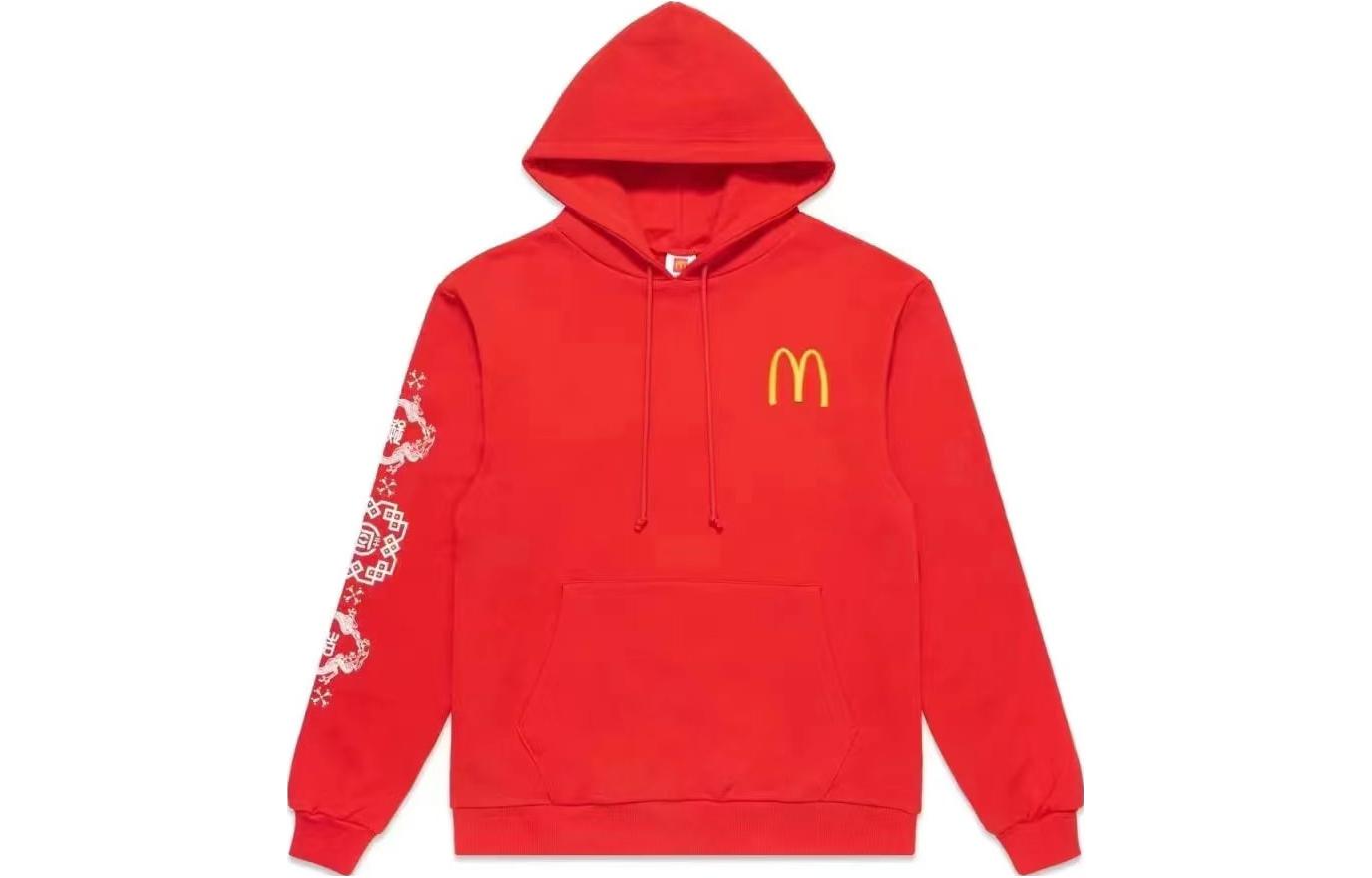 CLOT x McDonald’s SS23 Red Logo Burger Graphic Unisex Pullover Sweatshirt CLOT-RED