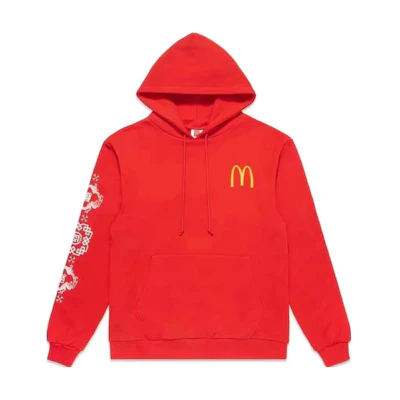 CLOT McDonald’s SS23 Red Logo Burger Graphic Unisex Pullover Sweatshirt CLOT-RED