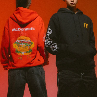 CLOT x 麦当劳 SS23 红色汉堡标志图案男女通用套头衫 CLOT-RED Purchase CLOT x 麦当劳 SS23 红色汉堡标志图案男女通用套头衫 CLOT-RED