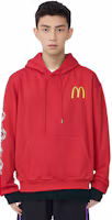 Sizing CLOT x McDonald’s SS23 Red Logo Burger Graphic Unisex Pullover Sweatshirt CLOT-RED